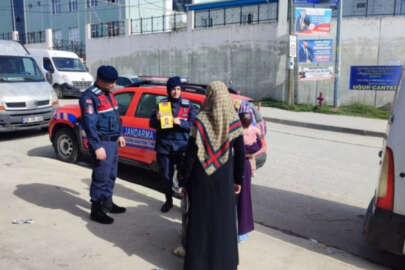 Jandarma KADES ve dolandırıcılık olaylarına karşı bilgilendirdi