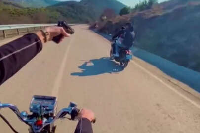 Bursa'da gençlerin tehlikeli eğlencesi!