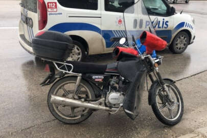 Elazığ'da motosiklet devrildi!