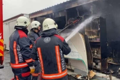 Malatya'da konteyner yangını