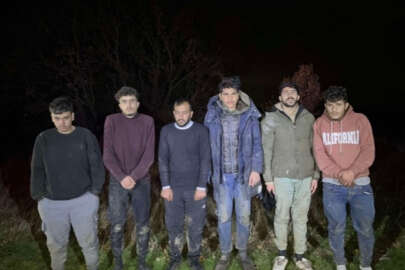 Edirne'de 6 düzensiz göçmen yakalandı