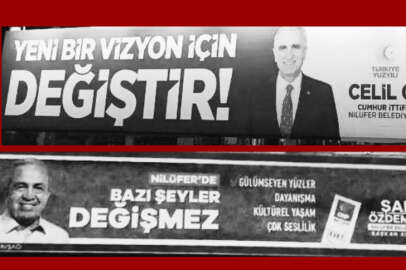 Nilüfer’de AK Parti ve CHP’nin billboard savaşları