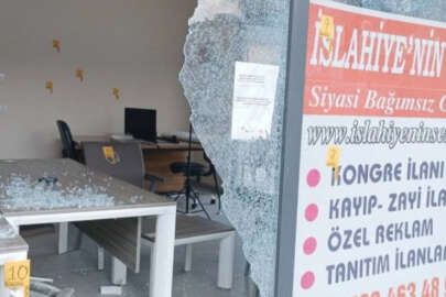 İslahiye'nin Sesi Gazetesi'nin ofisi kurşunlandı
