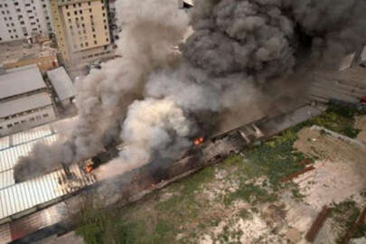 İstanbul'da fabrika yangını!