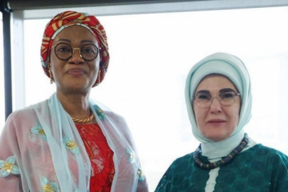 Emine Erdoğan, Nijerya Cumhurbaşkanı'nın eşi ile bir araya geldi