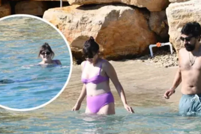 Alina Boz ve Umut Evirgen çifti önce Bodrum'a sonra Çeşme'ye gitti