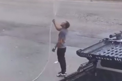 Bursa'da sıcaktan bunalan vatandaşlar böyle serinledi