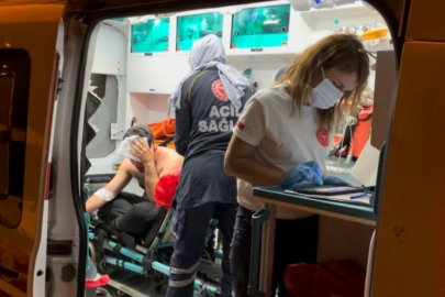 Bursa'da ailesiyle tartışan genç yoldan geçen gruba küfür edince hastanelik oldu