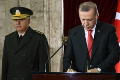 Cumhurbaşkanı Erdoğan ve devlet erkanı Anıtkabir'de