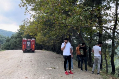 Bursa'da el frenini çekmeyi unutunca aracı uçurumdan aşağı yuvarlandı