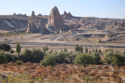 Nevşehir'de sonbahar güzelliği pastel renkleriyle büyüledi