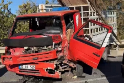 Minibüs ile pikap çarpıştı: 1 yaralı