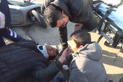 Tramvayın çarptığı mobilet sürücüsü oğlunu teselli etti: "Yürüyebiliyor musun oğlum"