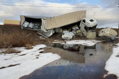 900 kilometre gidip varacağı yere 3 kilometre kala devrildi