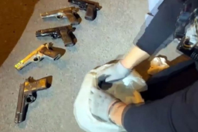 5 adet ruhsatsız tabanca ele geçirildi