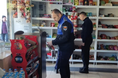 Zabıtadan marketlere denetim