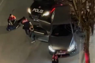 Ehliyetsiz sürücü ve arkadaşları ortalığı birbirine kattı