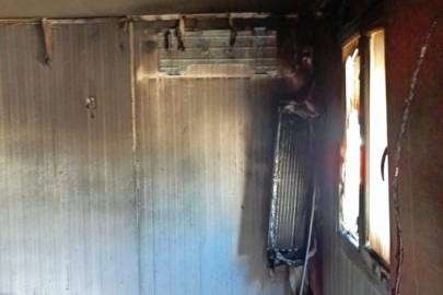 Konteynerde korkutan yangın