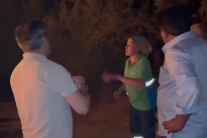 Alevlerin sardığı köye giren başkan Özkan , vatandaşları böyle ikna etti