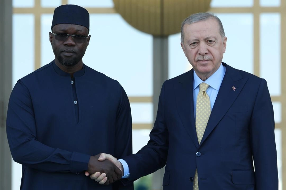 Cumhurbaşkanı Erdoğan, Senegal Başbakanı Sonko'yu resmi törenle karşıladı