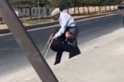 Güvenlik görevlisinden örnek davranış