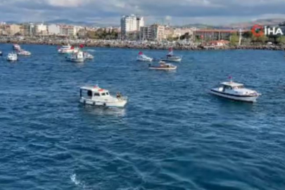 Çanakkale Boğazı’nda Sumud Filosu’na destek turu