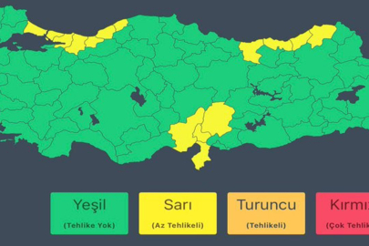 Meteoroloji sarı kod ile uyardı!