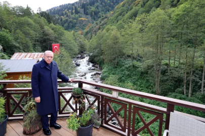 Cumhurbaşkanı Erdoğan Ayder Yaylası'nda