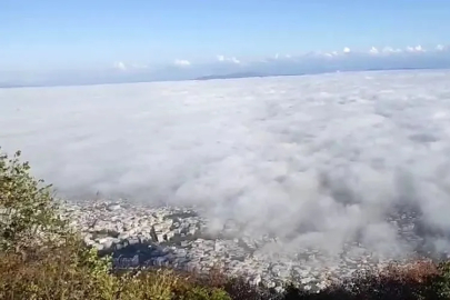 Sabah saatlerinde Bursa'yı sis kapladı