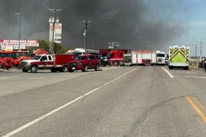 Uçak park alanına düştü! En az 2 ölü