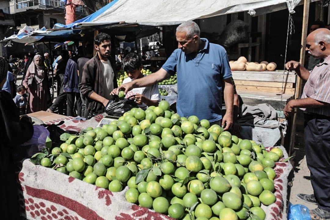 Ateşkesin ardından Gazze'deki pazarlarda hareketlilik yaşandı