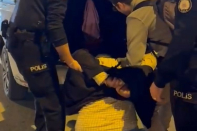 Polislere saldırdı! Yaka paça gözaltına...