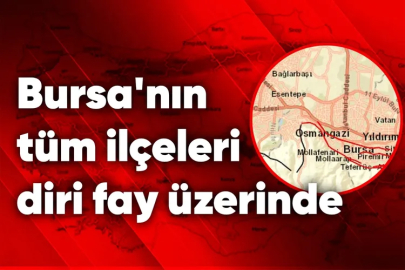 Bursa'nın tüm ilçeleri diri fay üzerinde!