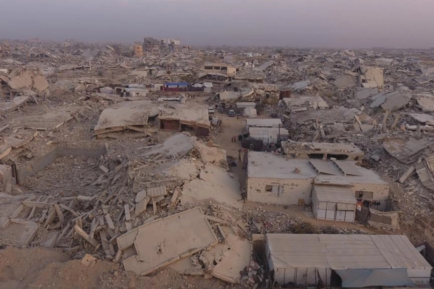 Gazze’nin Şeyh Aclin Mahallesi'ndeki yıkımın boyutu görüntülendi