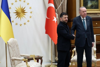 Beştepe'de Cumhurbaşkanı Erdoğan, Zelenskiy'i ağrıladı...