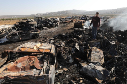 İşgalci israilliler, Batı Şeria'da bir yedek parça deposunu ateşe verdi