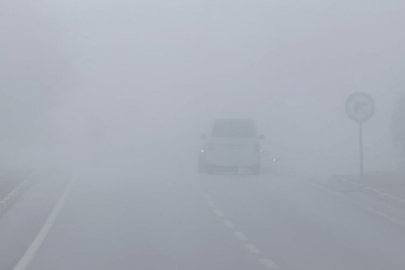 Bursa'da sis etkili oldu! Görüş 10 metreye düştü...