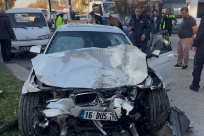 Bursa'da yarışan otomobiller dehşet saçtı!