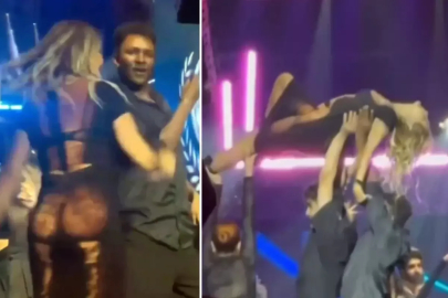 Yonca Evcimik'ten nefes kesen "Lambada" şovu! Giydiği iddialı elbise olay oldu