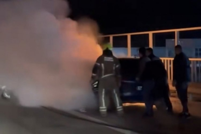 Bursa'da seyir halinde alev alev yandı!