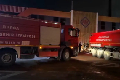 Bursa Kestel'de fabrika yangını paniğe neden oldu!