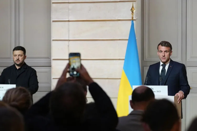 Macron ve Zelenskiy Paris'te barış planını değerlendirdi: 'Toprak konusu halen en zor mesele’