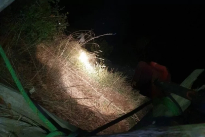 Bursa'da ormanlık alanda mahsur kaldı!