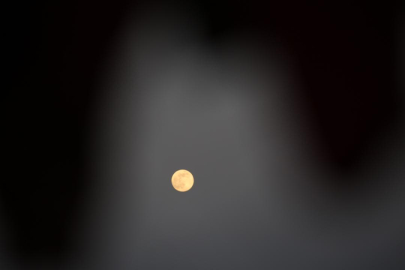 Gazze'de süper ay görüntülendi