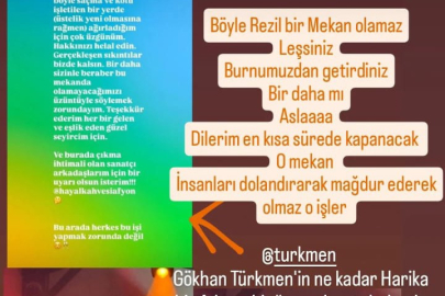 Ünlü sanatçı Gökhan Türmen’e  büyük şok!