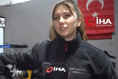 Sanayinin tek kız çırağı!