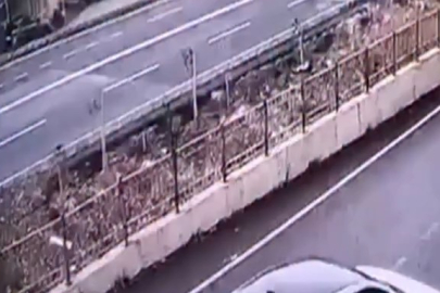 Otomobil kanala uçtu!