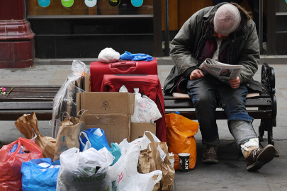 İngiltere’de 380 binden fazla kişi evsiz