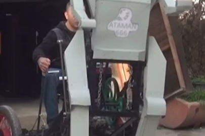 Hurdadan robot yaptı!