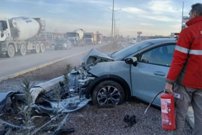 Bursa istikametinde feci kaza! Şans eseri kurtuldu...